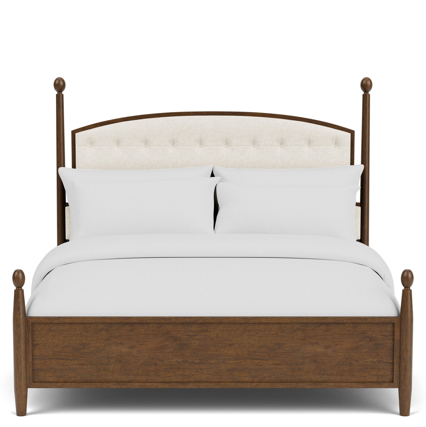 Calhoun - Queen Upholstered Footboard - Whiskey Oak