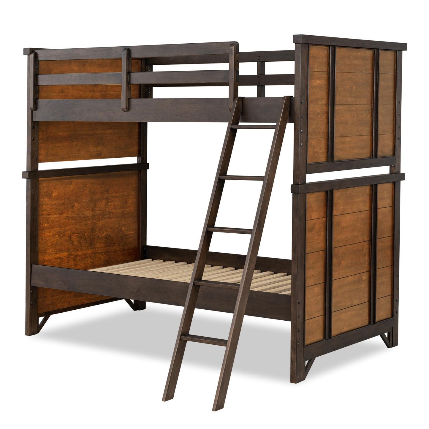 Lake House - Bunk Bed Headboard Footboard Full - Pinecone And Dried Tobacco