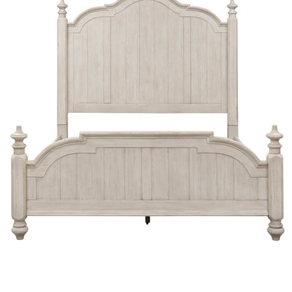 Farmhouse Reimagined - King Poster Footboard - White