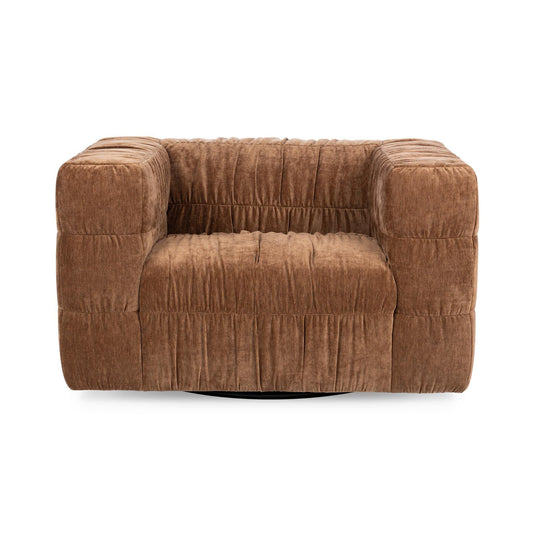Afeela - Upholstered Swivel Chair - Bronze