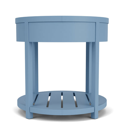 Rosalie - Round End Table - Blue
