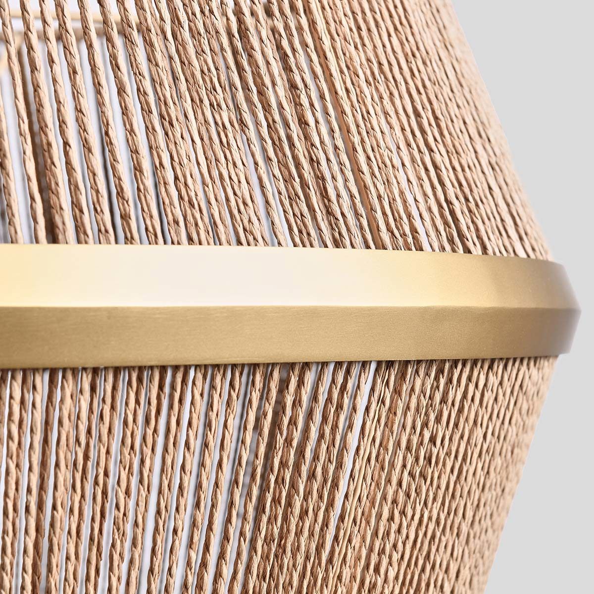 Wendy - Chandelier - Natural/Gold