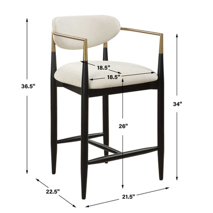 Moxie - Counter Stool - White