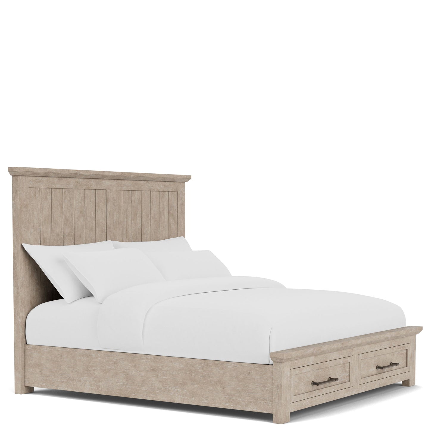 Bennett - King Storage Footboard - Frosted Gray