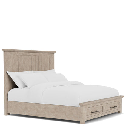 Bennett - King Storage Footboard - Frosted Gray
