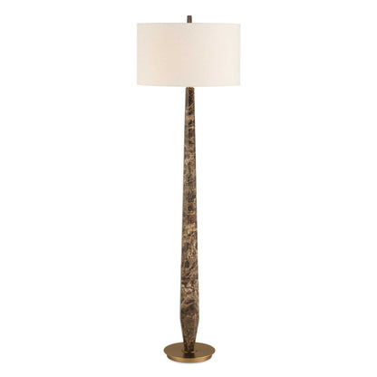 Tyree - Marble Floor Lamp - Brown