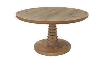 Seraphina - Round Dining Table Base - Sunlit Oak