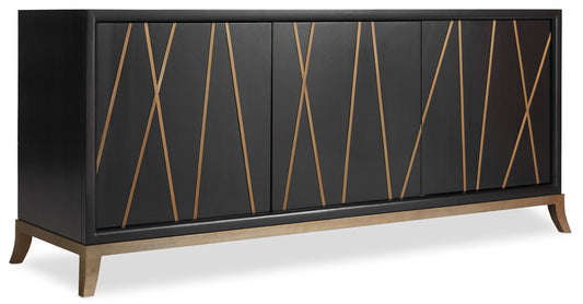 Commerce And Market - 64" Entertainment Console - Black