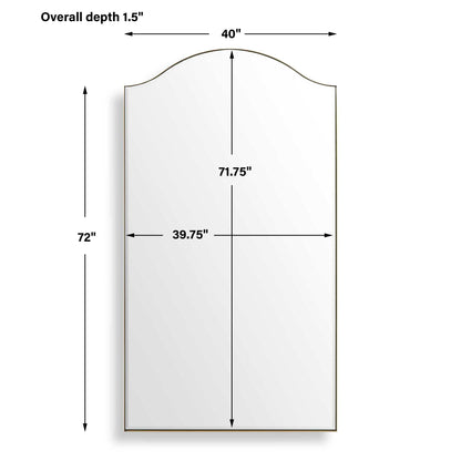 Mallorca - Arch Mirror - Brass