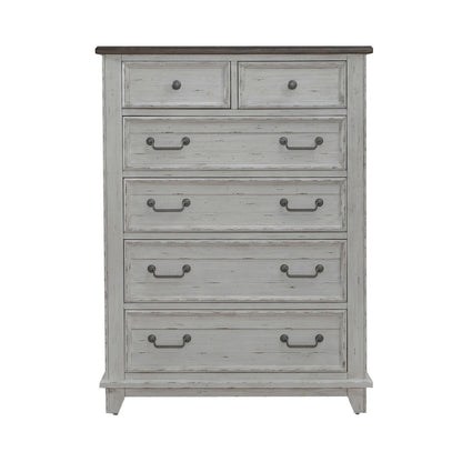 River Place - 6 Drawer Chest - White