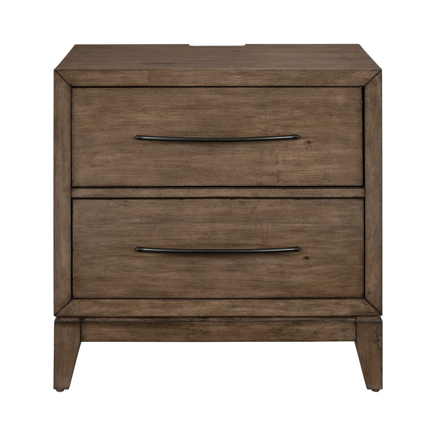 Shaker Lakes - Nightstand With Charging Station - Brown