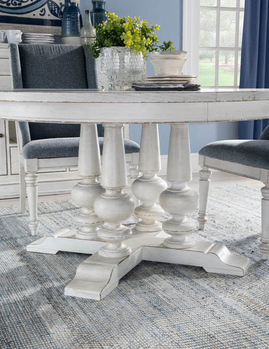 Cottage Park - Round Table Base - White
