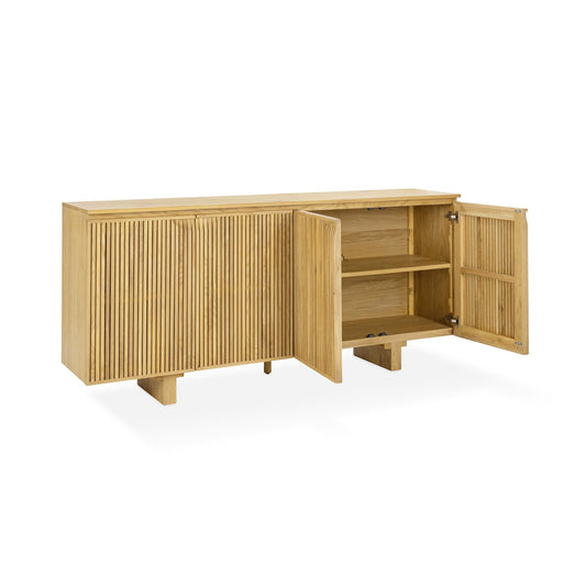 Roya - 4 Door Cabinet - Oak Natural