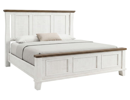 Stoa - 6/6 Eastern King Footboard & Rails - White / Brown