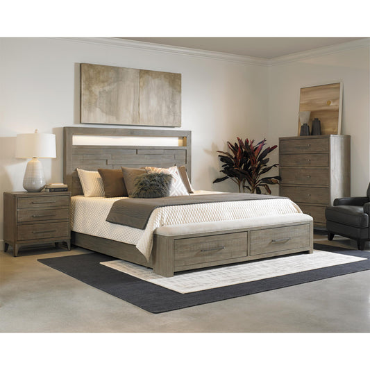 Intrigue - Queen / King Storage Bed Rails - Hazelwood