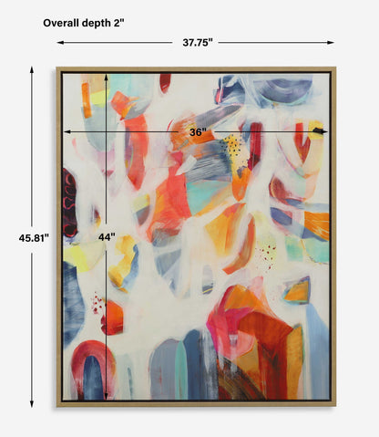 Reawaken - Framed Abstract Art - Orange