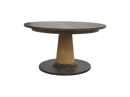 Reflections - Complete Round Dining Table - Dark Roast