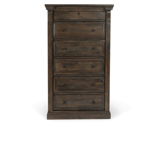 Adelaide - Wood 6 Drawer Chest - Cocoa Brown