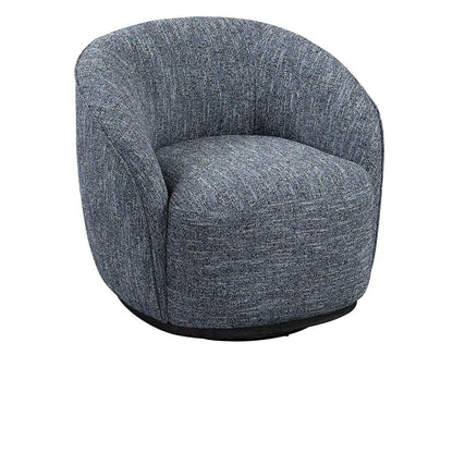 Andrea - Swivel Accent Chair - Blue