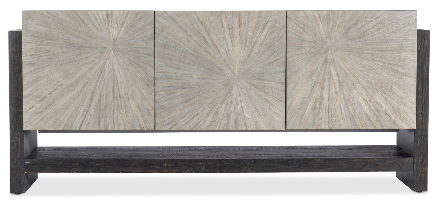 Melange - Ground Perspective Credenza - Pearl Silver