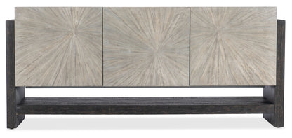 Melange - Ground Perspective Credenza - Pearl Silver