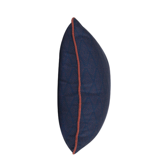 Terranea - Indoor/Outdoor Gulf Pillow - Dark Blue/Red