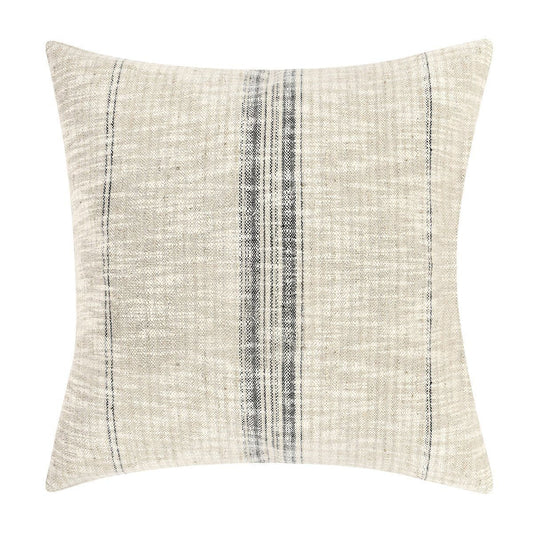 Ria - 22" x 22" Pillow - Natural / Black