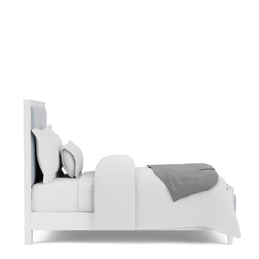 Rosalie - Full Upholstered Footboard - Blue / White