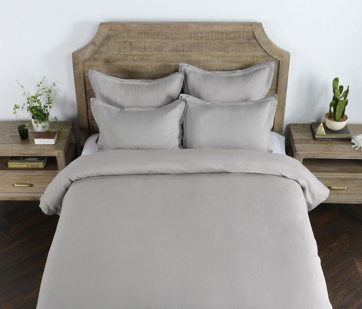 Harlow - Duvet King Sham- Gray