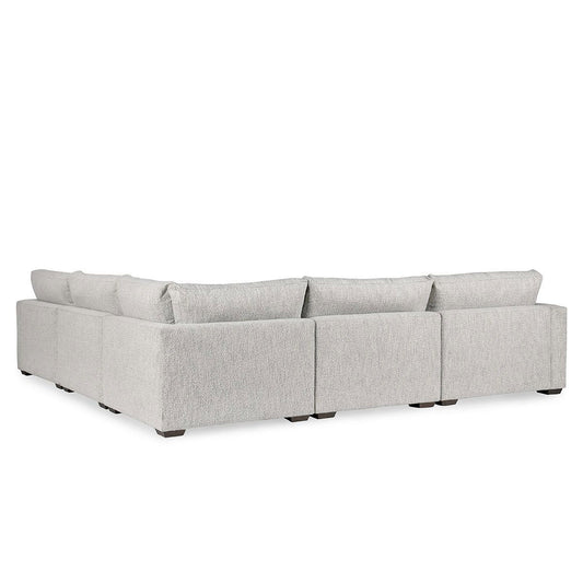 Ludwig - Upholstered 5 Piece Sectional - Ivory