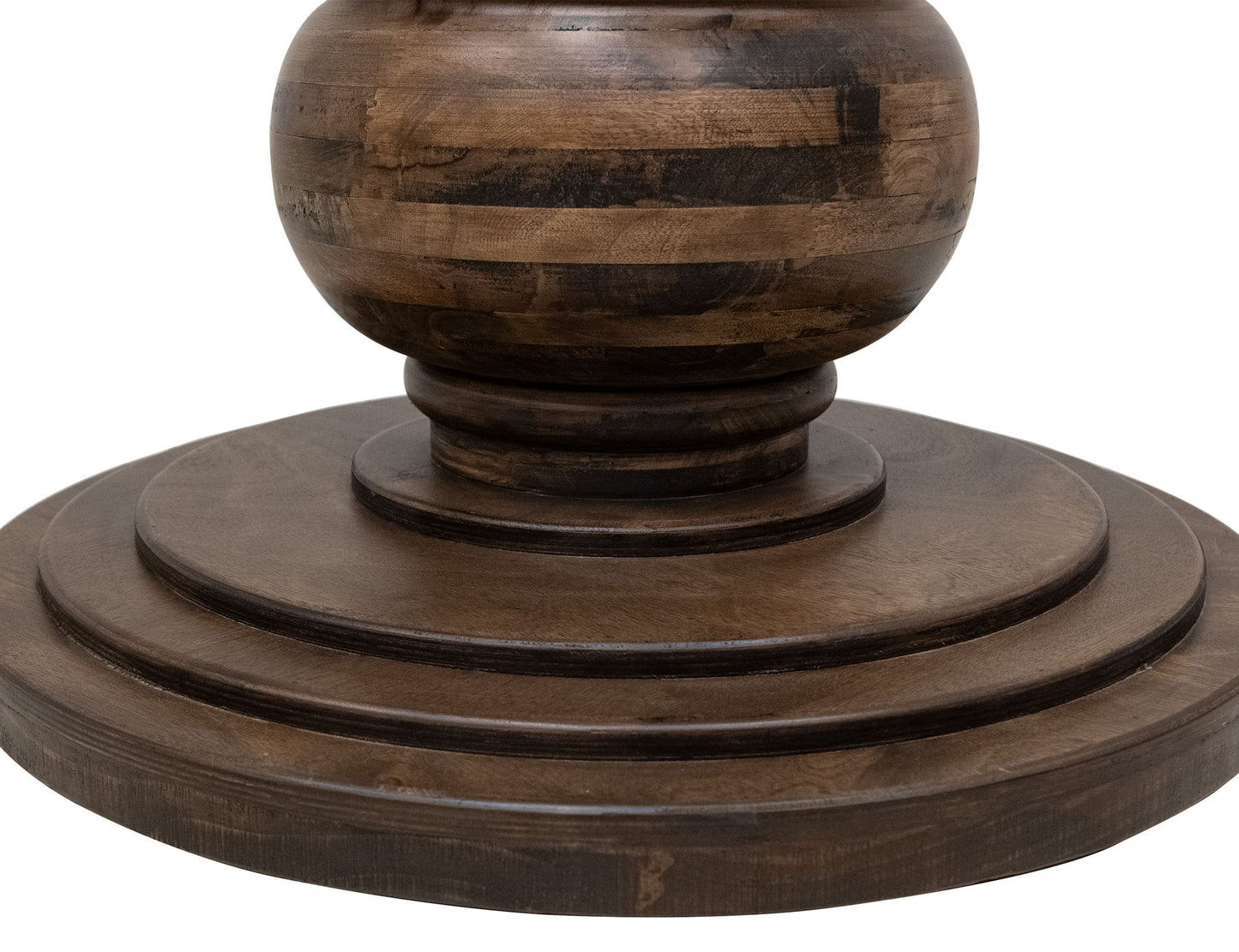 Lumiere - Round Table Base - Brown