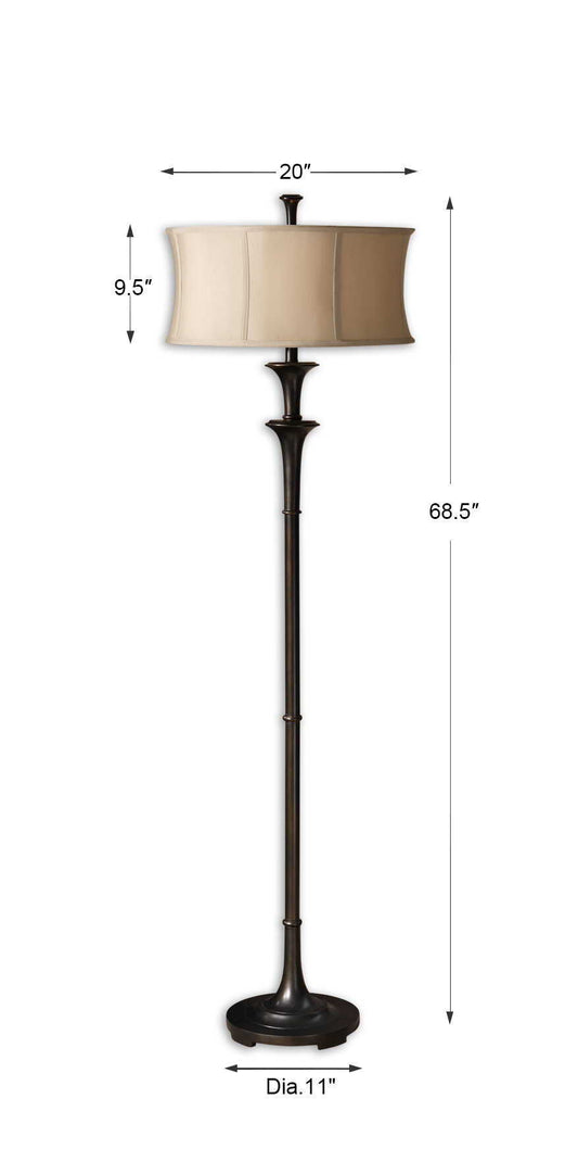 Brazoria - Floor Lamp - Dark Gray