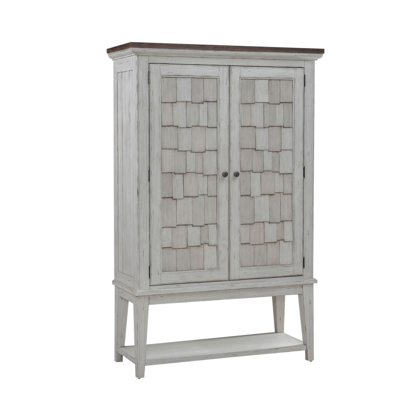 River Place - Bar Cabinet - White