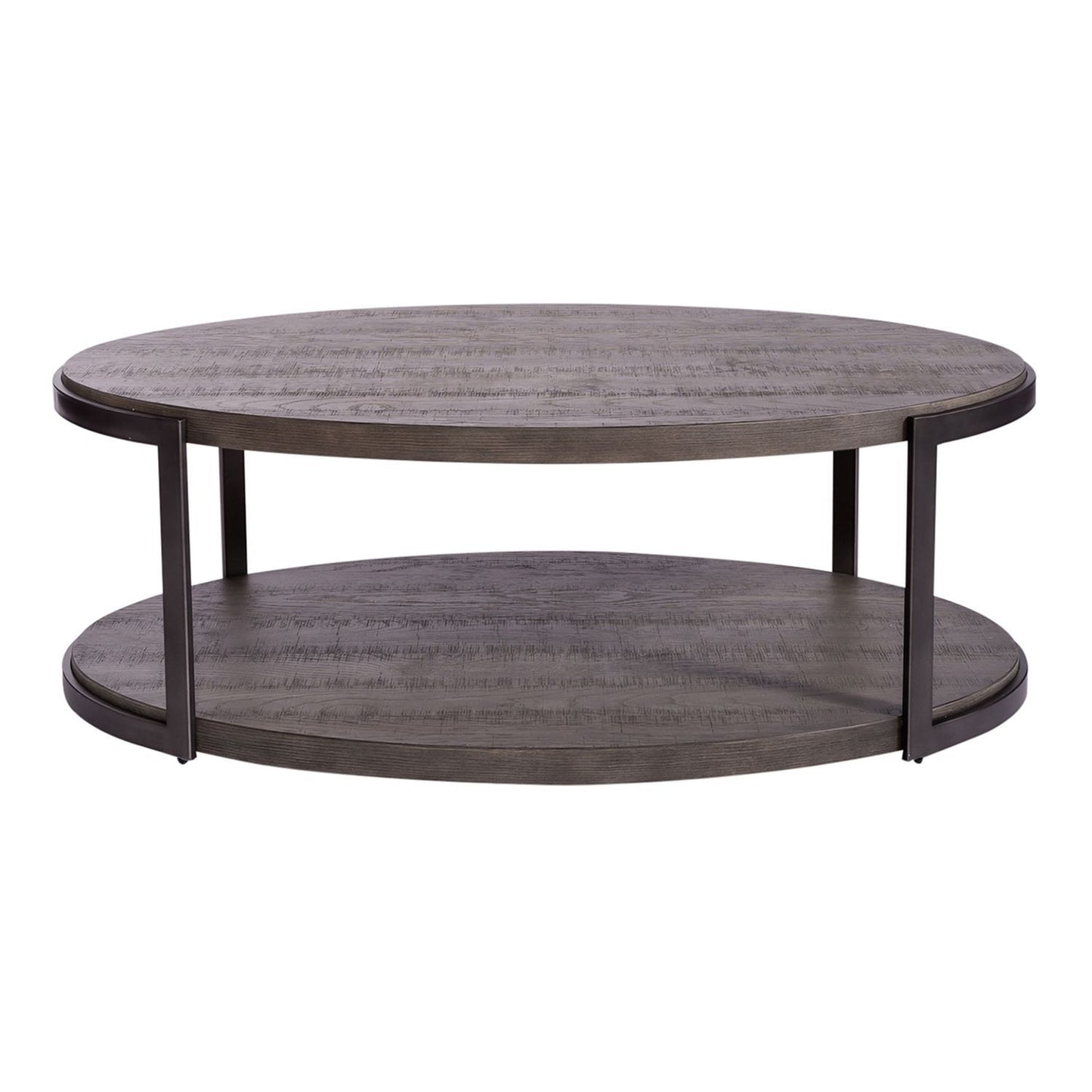 Modern View - Oval Cocktail Table - Dark Gray