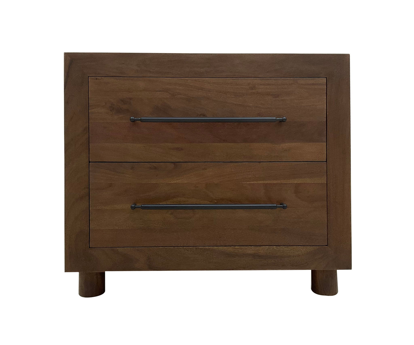 Jaxon - 2 Drawer Nightstand - Cocoa Brown