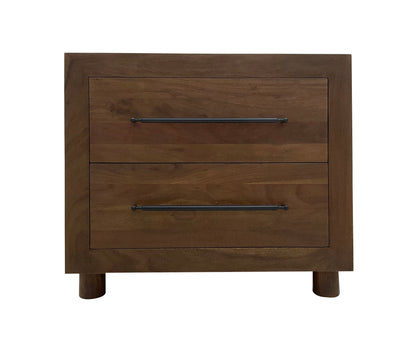 Jaxon - 2 Drawer Nightstand - Cocoa Brown
