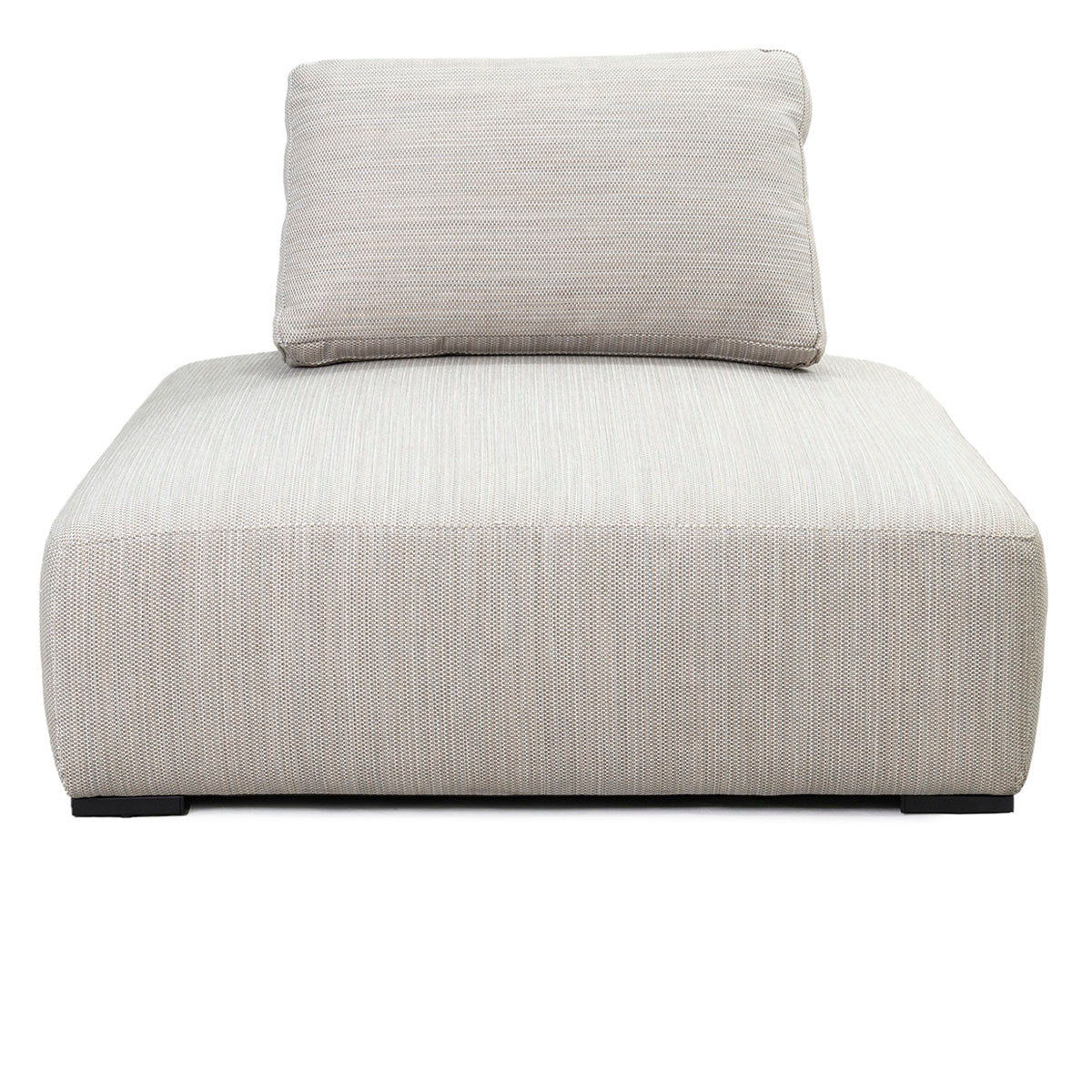 Nico - Outdoor Square Lounge Chair - Light Gray