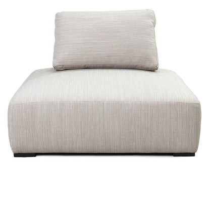 Nico - Outdoor Square Lounge Chair - Light Gray