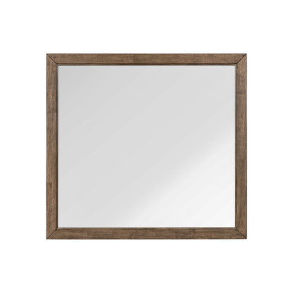 Shaker Lakes - Landscape Mirror - Brown