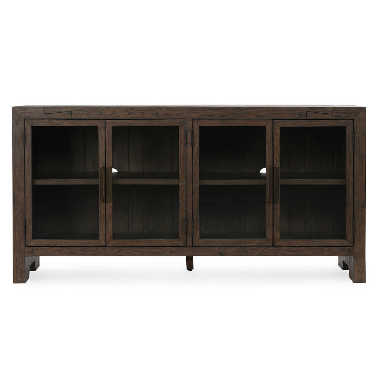 Troy - Reclaimed Oak 4 Door Buffet - Suede Brown