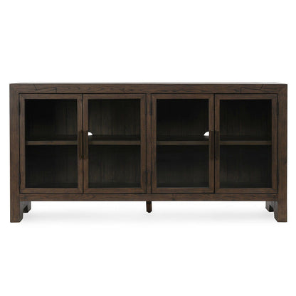Troy - Reclaimed Oak 4 Door Buffet - Suede Brown