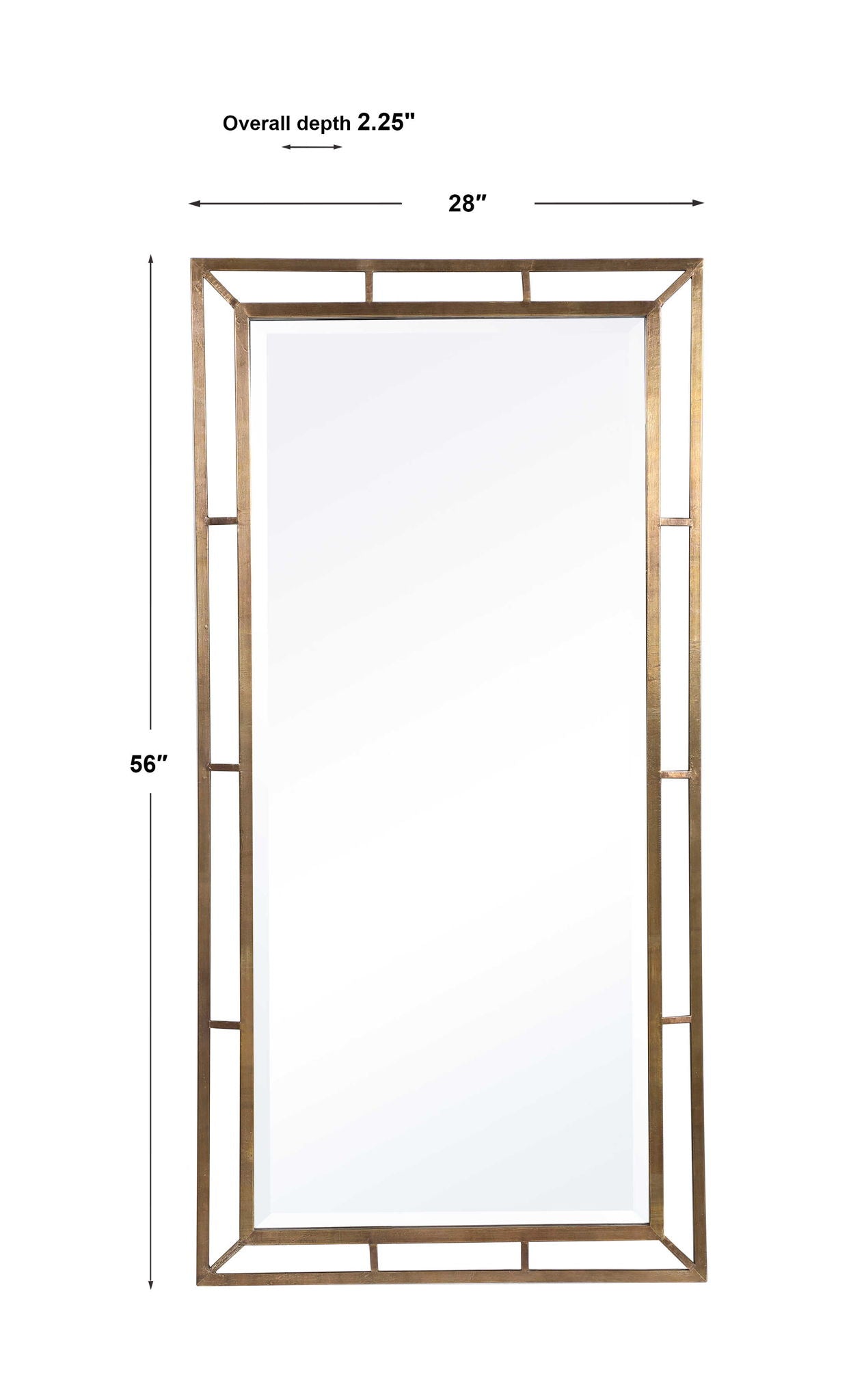 Farrow - Copper Industrial Mirror - Gold