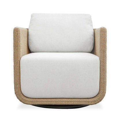Santorini - Outdoor Swivel Lounge Chair - Brown