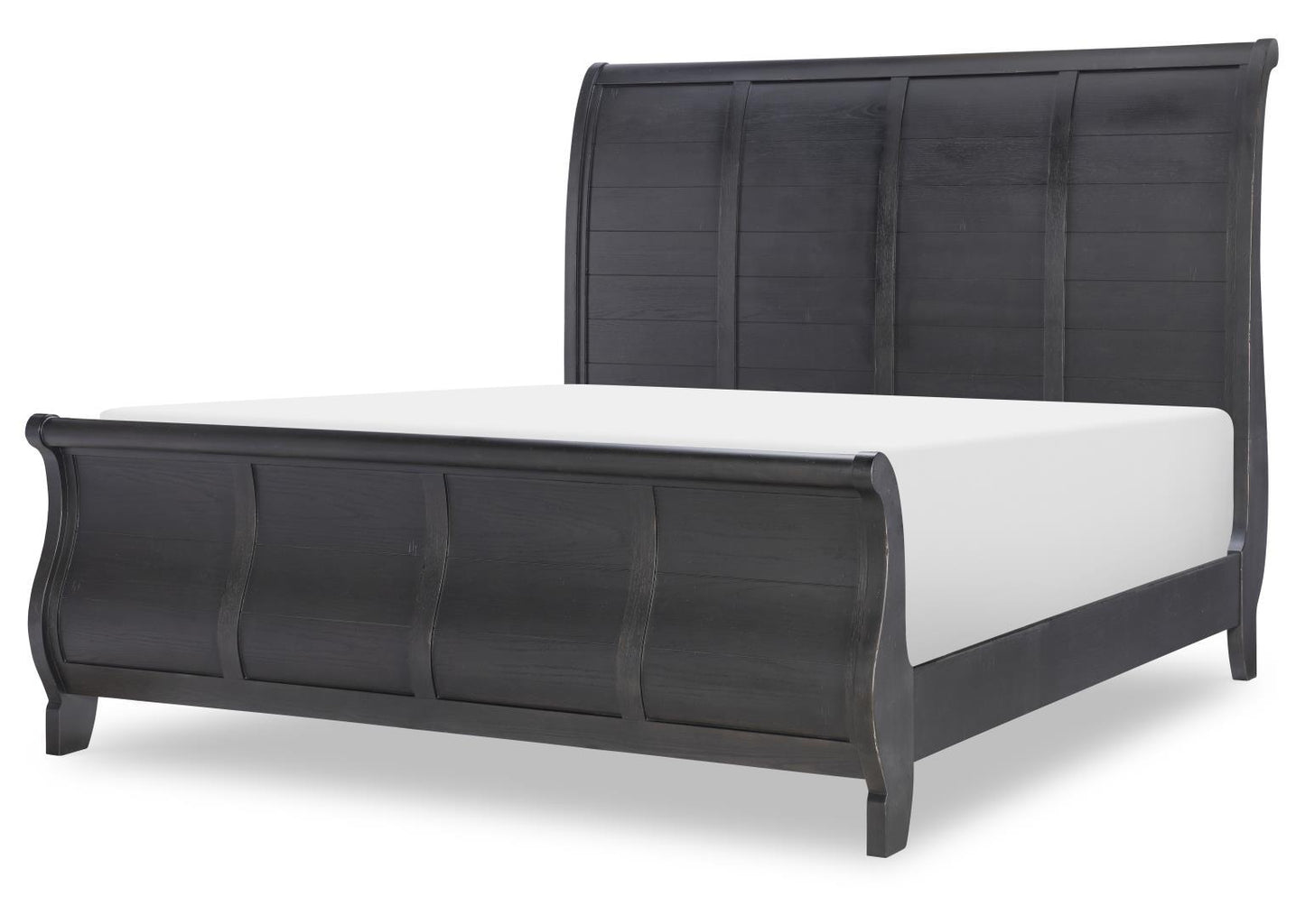 Vintage Market - Queen Sleigh Headboard - Kettle Black