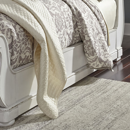 Abbey Park - California King Sleigh Bed Rails - White