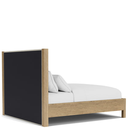 Davie - Full / Queen Upholstered Headboard - Light Brown