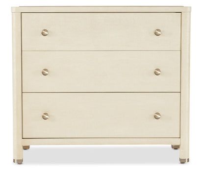 Archives - Raffia Three-Drawer Chest - Beige