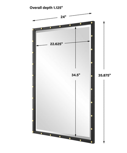 Benedo - Industrial Vanity Mirror - Black