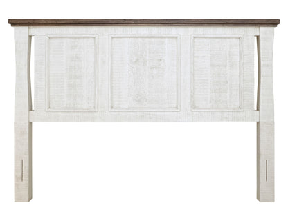 Stoa - 6/6 Eastern King Headboard - White / Brown