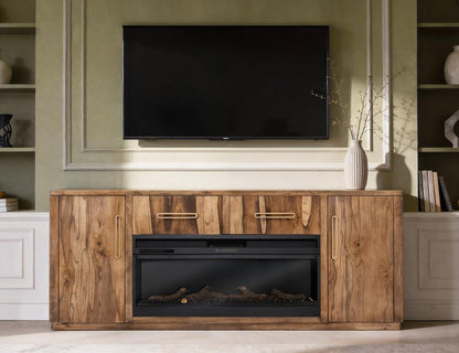 Balam - Electric Fireplace - Light Brown